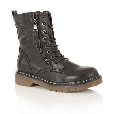 Black 'Jasper' street boots